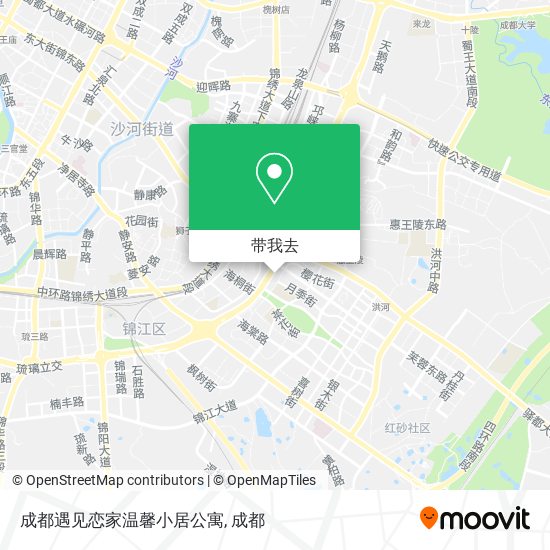 成都遇见恋家温馨小居公寓地图