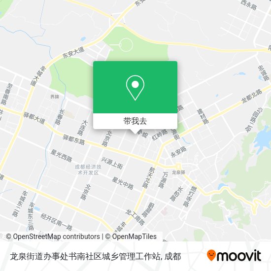 龙泉街道办事处书南社区城乡管理工作站地图
