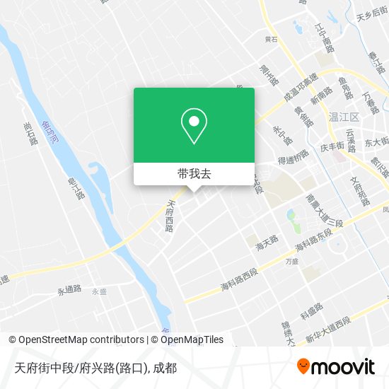 天府街中段/府兴路(路口)地图