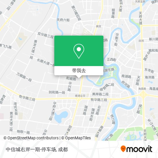 中信城右岸一期-停车场地图