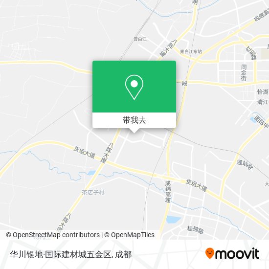 华川银地·国际建材城五金区地图