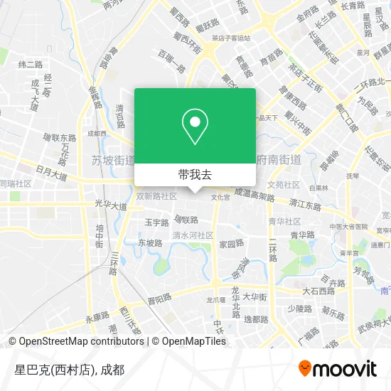 星巴克(西村店)地图