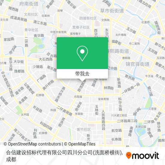 合信建设招标代理有限公司四川分公司(洗面桥横街)地图