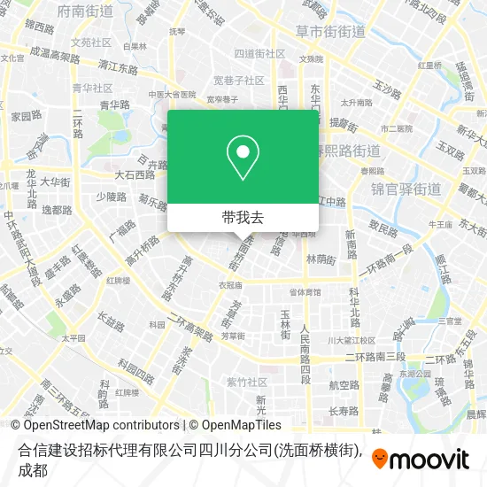 合信建设招标代理有限公司四川分公司(洗面桥横街)地图
