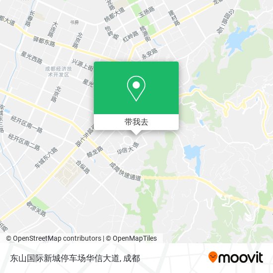 东山国际新城停车场华信大道地图