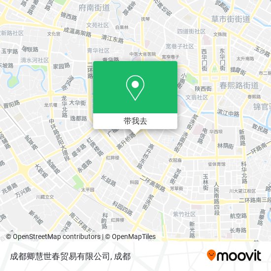 成都卿慧世春贸易有限公司地图