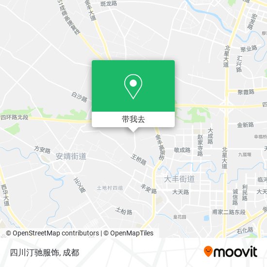 四川汀驰服饰地图