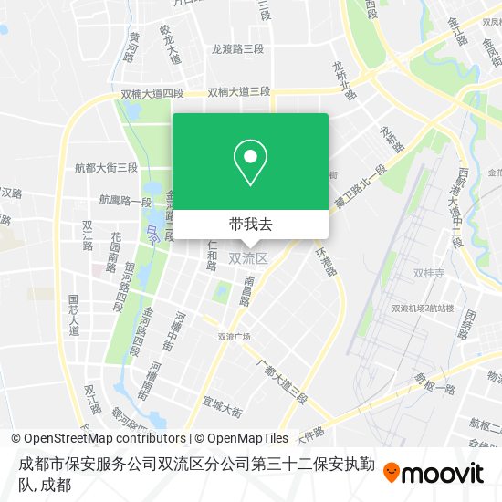 成都市保安服务公司双流区分公司第三十二保安执勤队地图