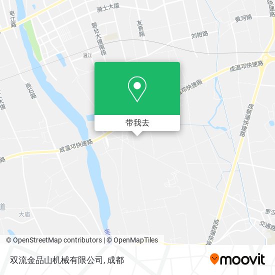 双流金品山机械有限公司地图