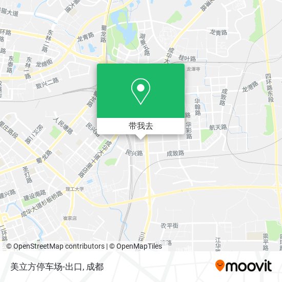 美立方停车场-出口地图