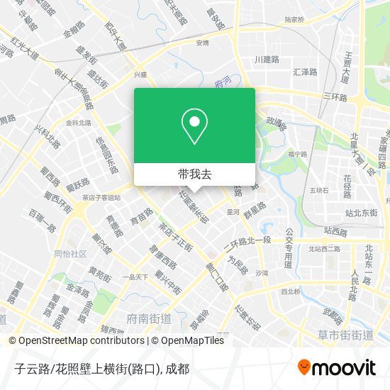 子云路/花照壁上横街(路口)地图
