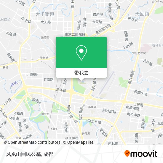 凤凰山回民公墓地图