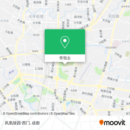凤凰陵园-西门地图