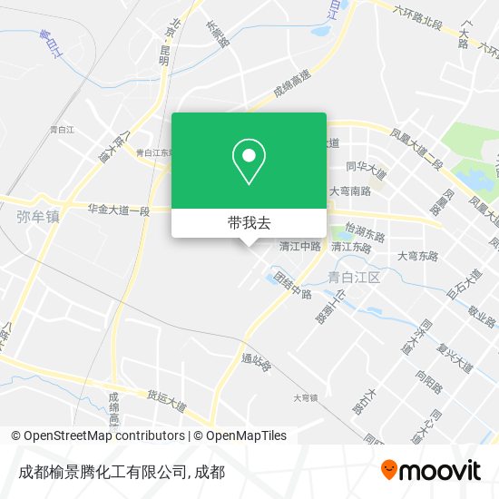 成都榆景腾化工有限公司地图
