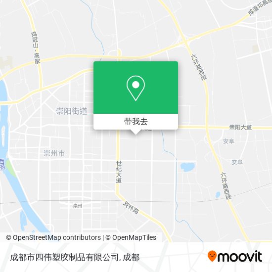成都市四伟塑胶制品有限公司地图