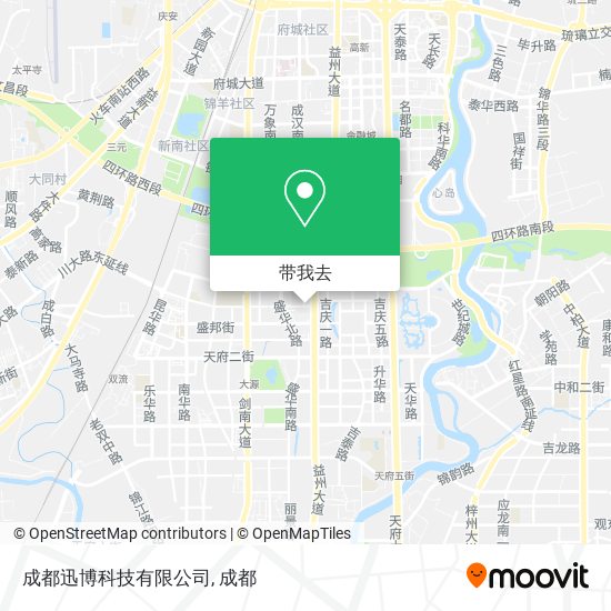 成都迅博科技有限公司地图