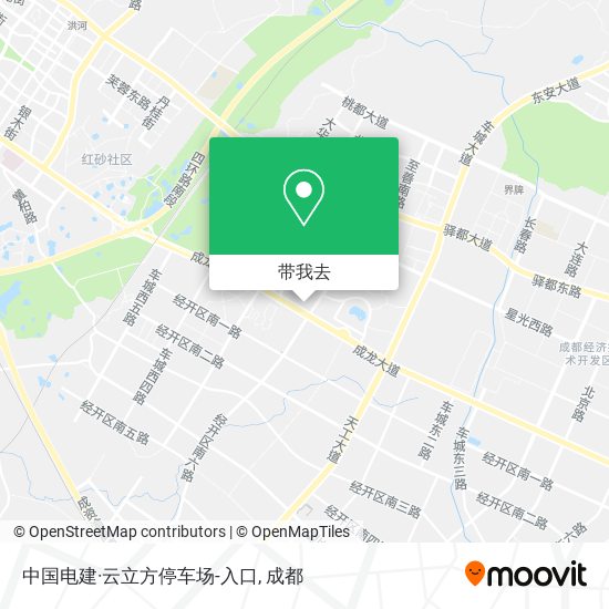 中国电建·云立方停车场-入口地图