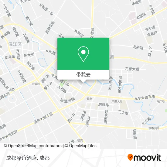 成都泽谊酒店地图