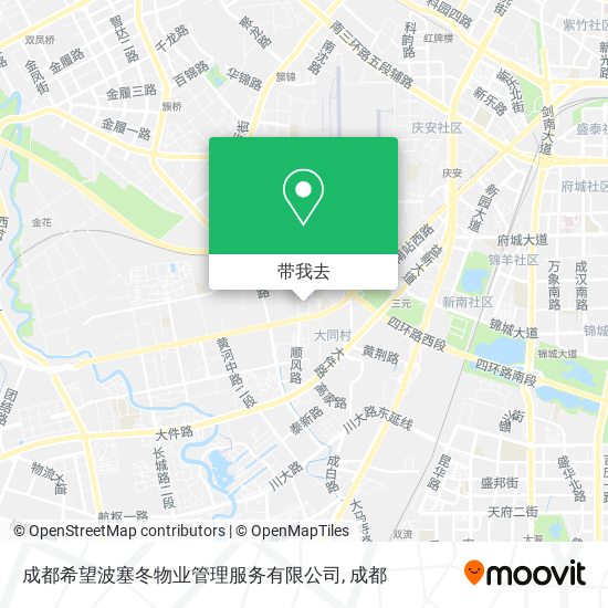 成都希望波塞冬物业管理服务有限公司地图