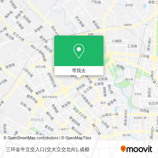 三环金牛立交入口(交大立交北向)地图