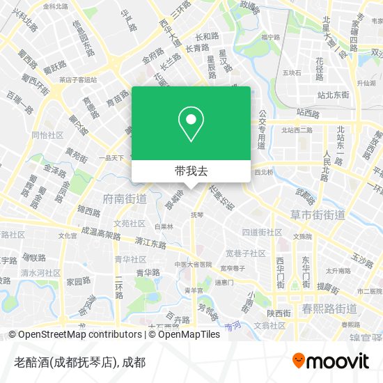 老醅酒(成都抚琴店)地图