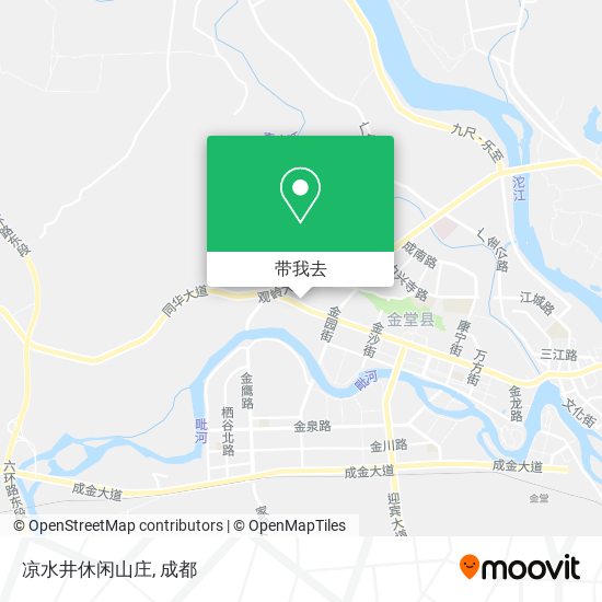 凉水井休闲山庄地图
