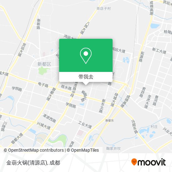 金葫火锅(清源店)地图