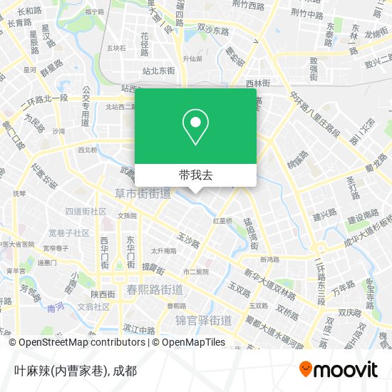 叶麻辣(内曹家巷)地图
