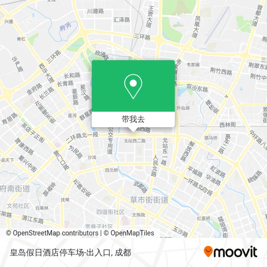 皇岛假日酒店停车场-出入口地图