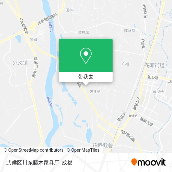 武侯区川东藤木家具厂地图