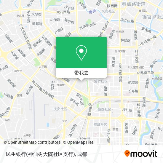 民生银行(神仙树大院社区支行)地图