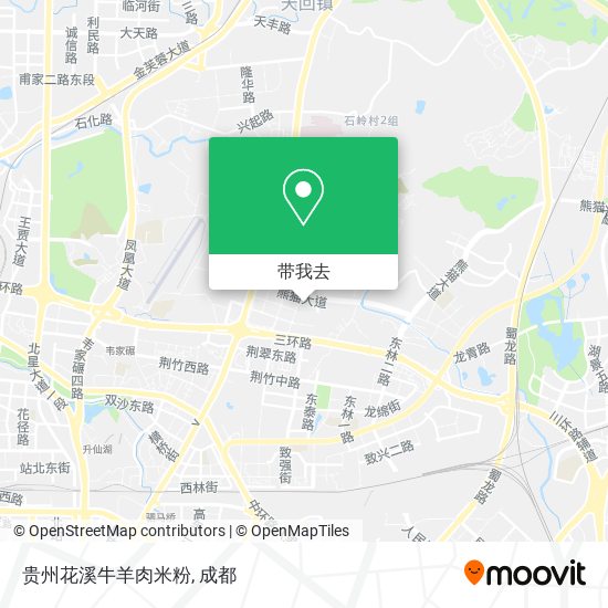贵州花溪牛羊肉米粉地图