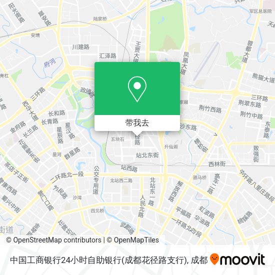 中国工商银行24小时自助银行(成都花径路支行)地图