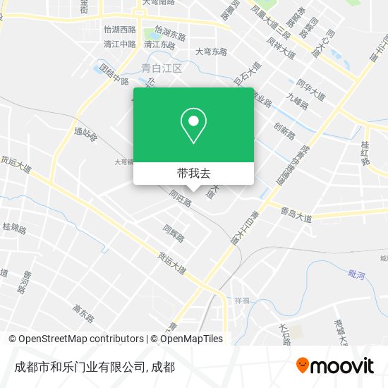 成都市和乐门业有限公司地图