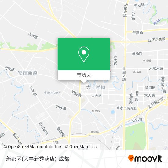新都区(大丰新秀药店)地图