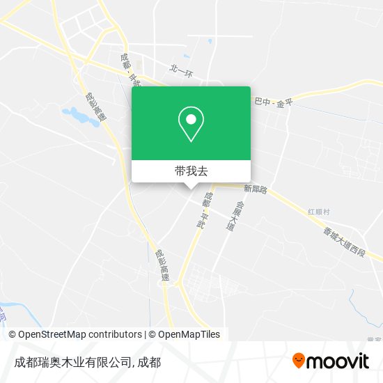 成都瑞奥木业有限公司地图