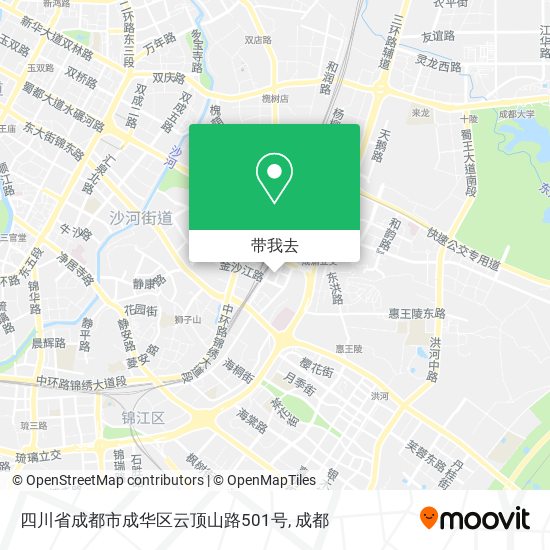 四川省成都市成华区云顶山路501号地图