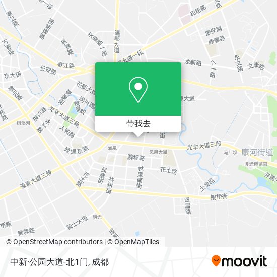 中新·公园大道-北1门地图
