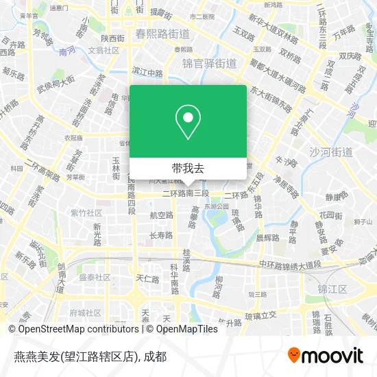 燕燕美发(望江路辖区店)地图