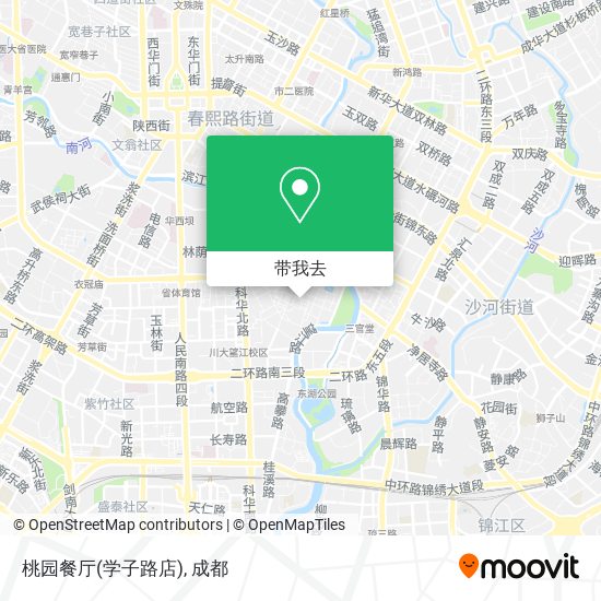 桃园餐厅(学子路店)地图