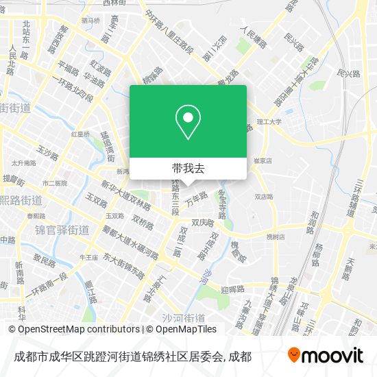 成都市成华区跳蹬河街道锦绣社区居委会地图