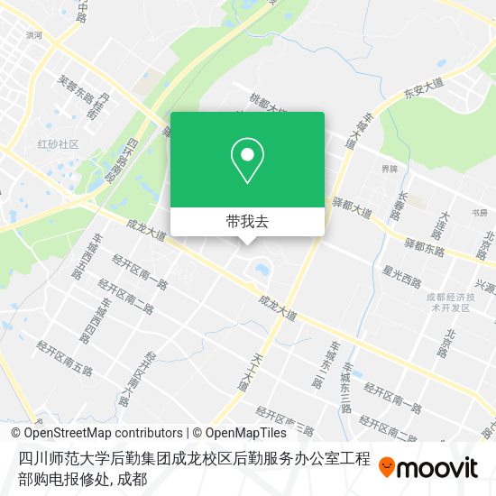 四川师范大学后勤集团成龙校区后勤服务办公室工程部购电报修处地图