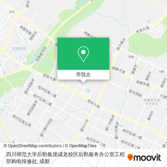 四川师范大学后勤集团成龙校区后勤服务办公室工程部购电报修处地图