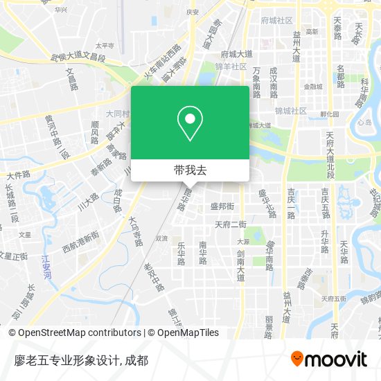 廖老五专业形象设计地图