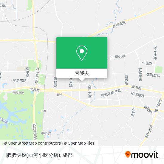肥肥快餐(西河小吃分店)地图