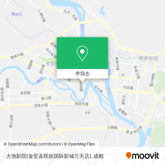 大地影院(金堂县联娱国际影城兰天店)地图