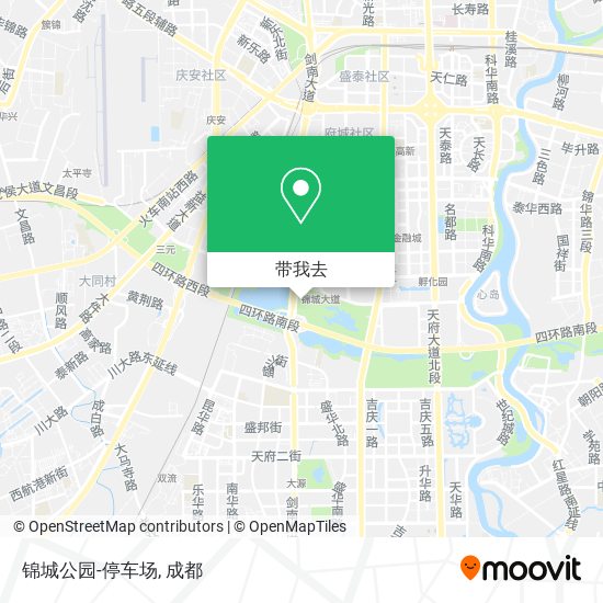 锦城公园-停车场地图