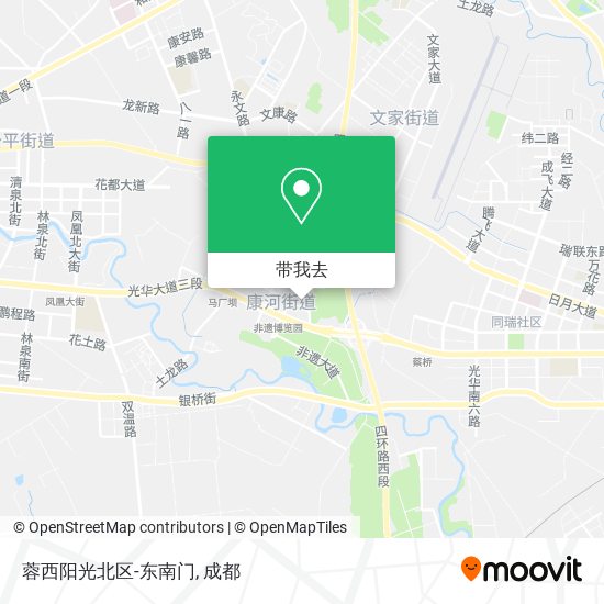 蓉西阳光北区-东南门地图