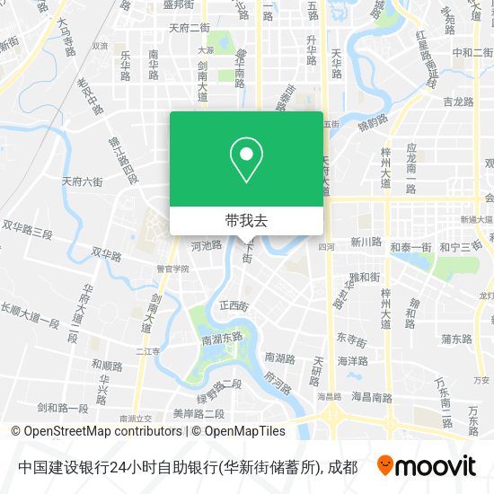 中国建设银行24小时自助银行(华新街储蓄所)地图