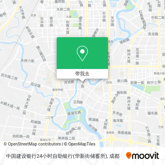 中国建设银行24小时自助银行(华新街储蓄所)地图